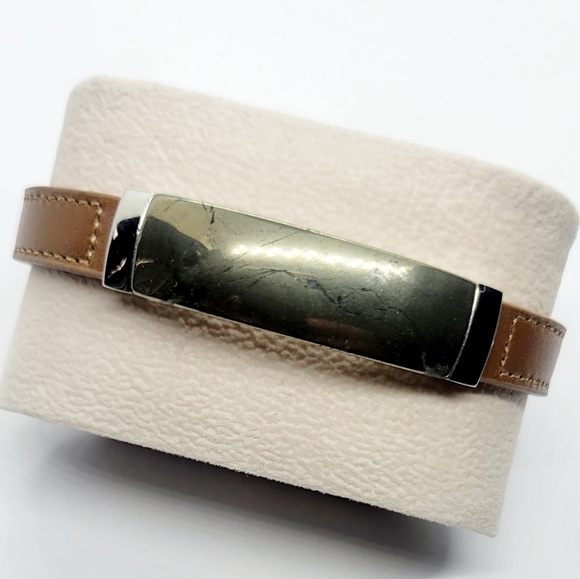 Stainless steel natural stone leather bracelets - Picture 6 of 6